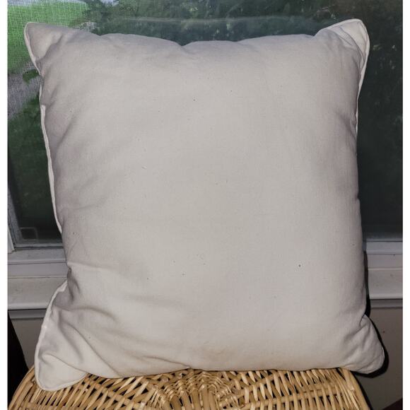 Throw Pillow Pineapple Off White Outside/Inside Decorative Approx 18x18" - Picture 4 of 8